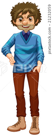 Hipster man wearing sweater and boots 21232059