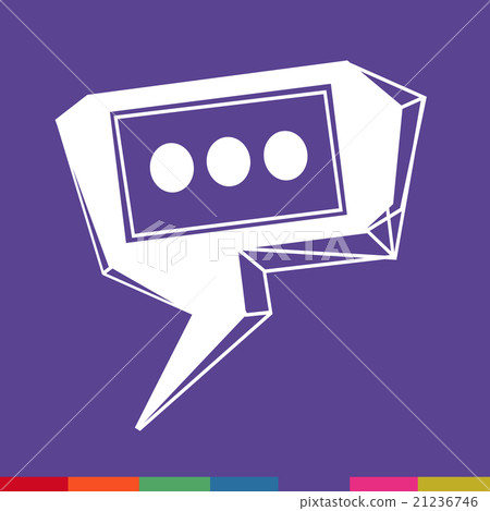 Speech bubble icon Illustration symbol design 21236746