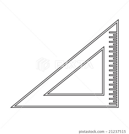 triangle ruler icon Illustration sign design 21237515