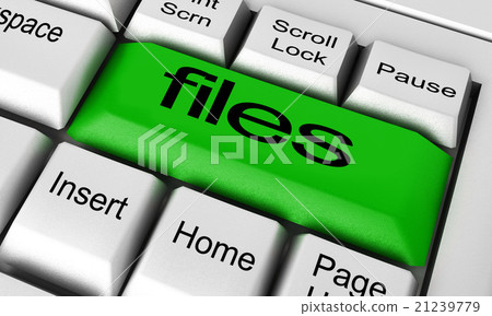 files word on keyboard button 21239779