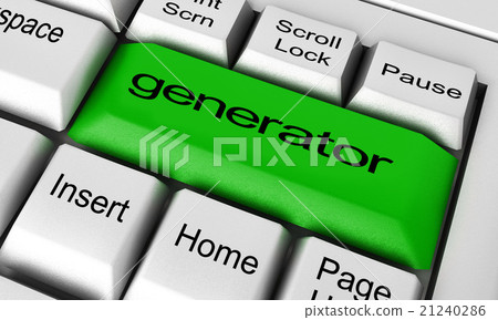 generator word on keyboard button 21240286