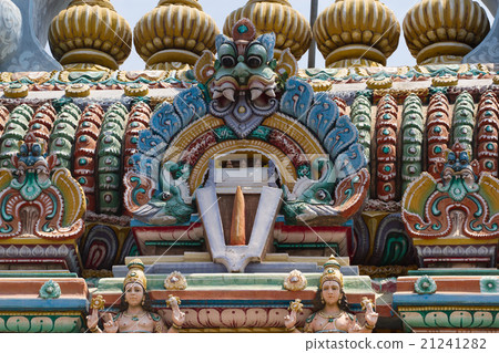 Relief of temple in Kanchipuram, Tamil Nadu, India Relief of temple in Kanchipuram, Tamil Nadu, India 21241282