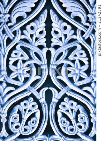 floral pattern with ancient and oriental elements floral pattern with ancient and oriental elements 21242391