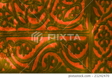 floral pattern with ancient and oriental elements 21242470