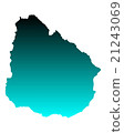 Map of Uruguay 21243069