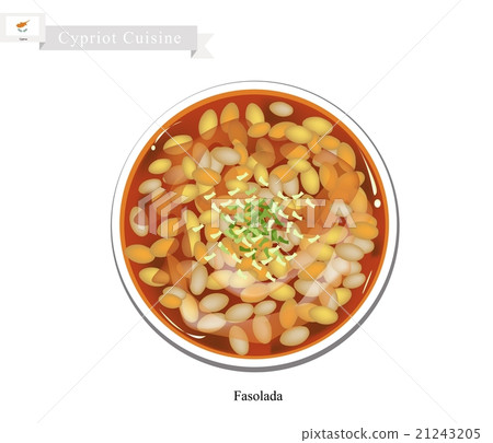 Fasolada or Traditional Cypriot White Bean Soup Fasolada or Traditional Cypriot White Bean Soup 21243205
