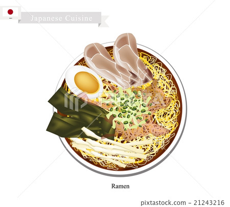 Ramen or Japanese Style Noodle Soup 21243216