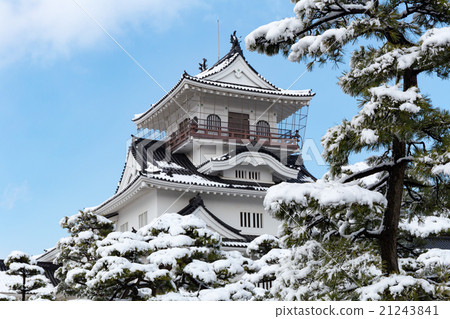 雪的富山城堡 21243841