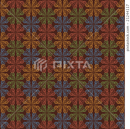 Various Colors Art Deco Style lattice Pattern 21244117