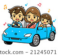 家庭開車（藍色車） 21245071