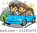 家庭開車（藍色車） 21245074
