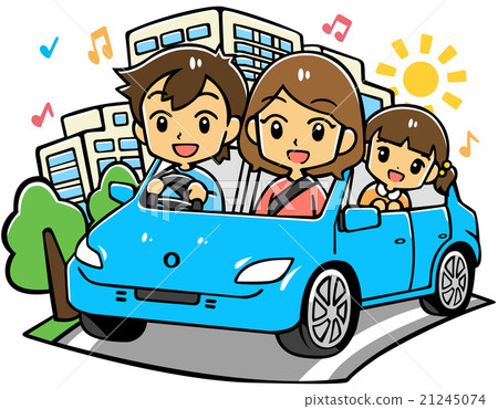 家庭開車（藍色車） 21245074