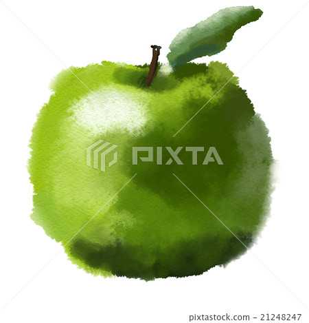 Image of watercolor apple Hand drawn picture Image of watercolor apple Hand drawn picture 21248247
