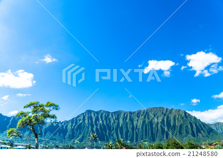 [夏威夷]瓦胡島，天空和郊區 21248580