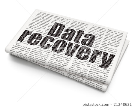 Data concept: Data Recovery on Newspaper Data concept: Data Recovery on Newspaper 21248621