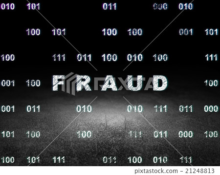 Protection concept: Fraud in grunge dark room 21248813