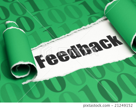 Business concept: black text Feedback under the Business concept: black text Feedback under the 21249152