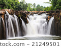 Waterfall in tropical country, Laos 21249501