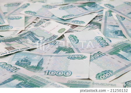 Background of thousand russian roubles bills Background of thousand russian roubles bills 21250132