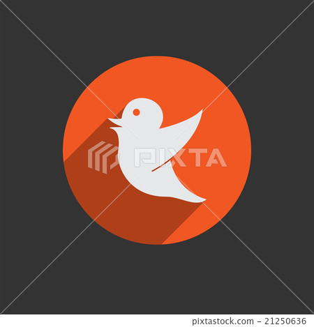 Drawing of a bird holding for social media tag Drawing of a bird holding for social media tag 21250636