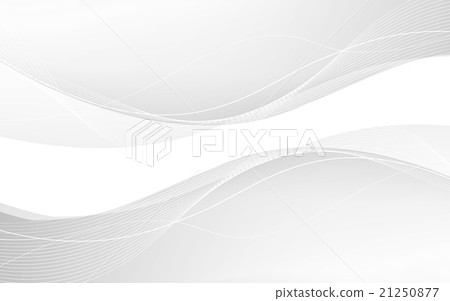 Abstract white waves. Vector - Stock Illustration [21250877] - PIXTA
