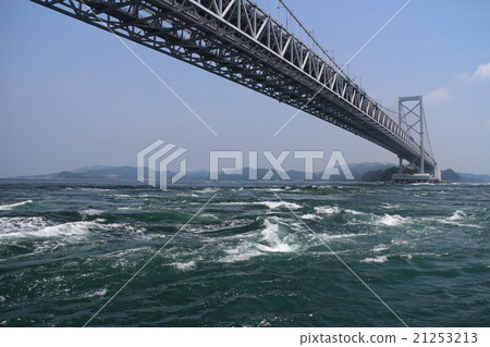 The large-scale bridge and whirlpool seen from the tide ship The large-scale bridge and whirlpool seen from the tide ship 21253213