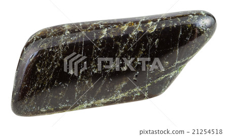 polished dark green Diopside mineral gem stone 21254518