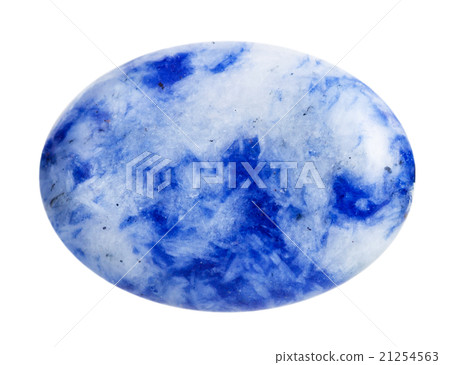 cabochon from blue lapis lazuli mineral gemstone 21254563