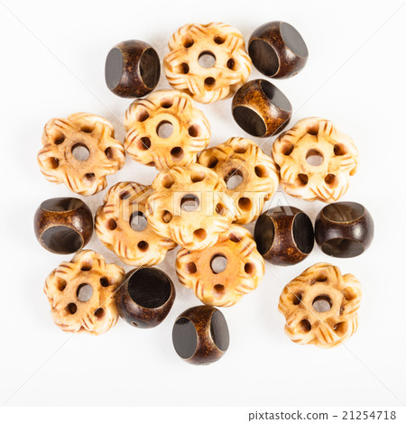 several beads from carved bone several beads from carved bone 21254718