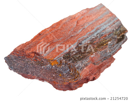 piece of itabirite stone isolated piece of itabirite stone isolated 21254720