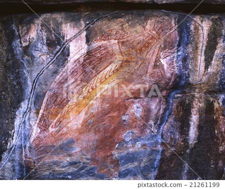 Aboriginal rock mural Aboriginal rock mural 21261199