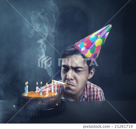 Birthday boy smoking Birthday boy smoking 21261719