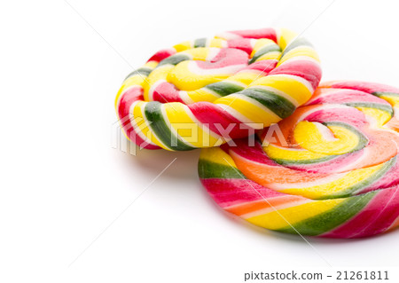 Lollipop on white 21261811