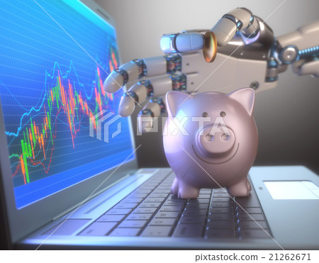 Robot Trading System And Piggy Bank Robot Trading System And Piggy Bank 21262671