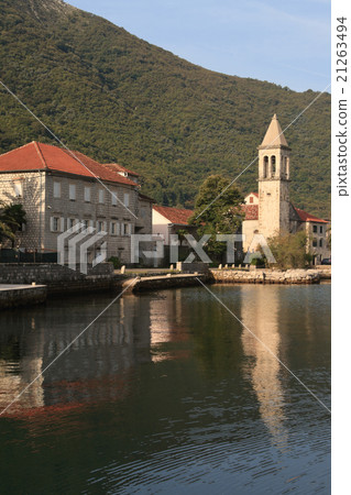 Morning in the village Stoliv in Montenegro Morning in the village Stoliv in Montenegro 21263494