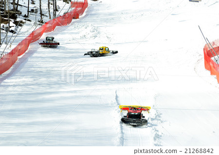 Three ratrak doing track maintenance 21268842