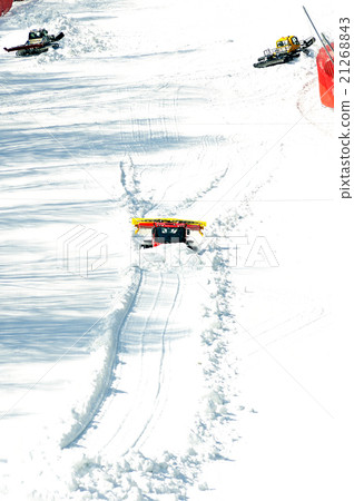 Three ratrak doing track maintenance Three ratrak doing track maintenance 21268843