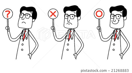 插圖材料：Marubatu醫生回答正確和不正確 21268883