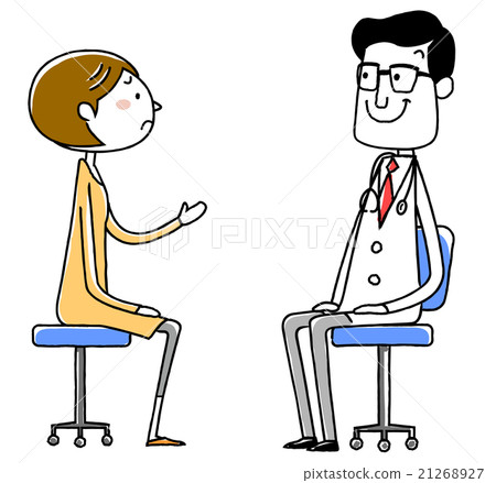 Illustration material: Doctor and patient Young lady 21268927