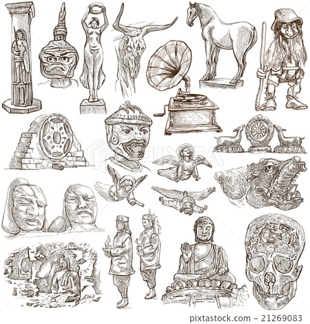 Native and old art pack - Freehand sketching 21269083