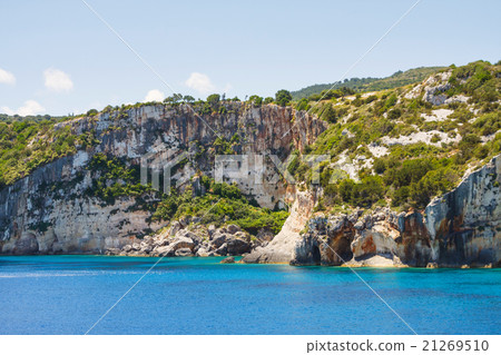 Beautiful blue caves on Zakynthos island, Greece 21269510