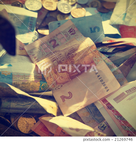 money of different denominations and countries 21269746