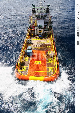 Supply boat transfer cargo to oil and gas industry Supply boat transfer cargo to oil and gas industry 21270082