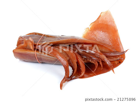 Soak squid isolated on the white background 21275896