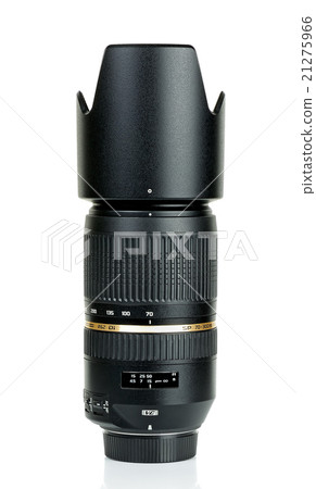 Camera len isolated on the white background 21275966