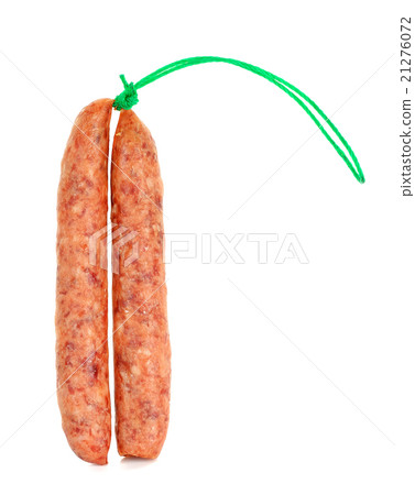 Chinese Sausages isolated on the white background Chinese Sausages isolated on the white background 21276072