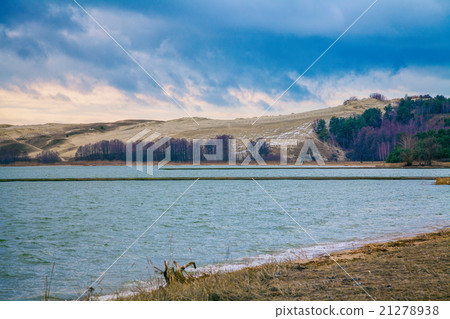 View of the Parnidis dune in winter, Neringa 21278938