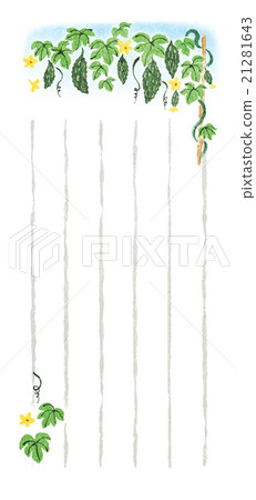 [One-stroke note] Summer, Goya, Japanese style illustration 21281643