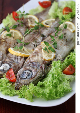Baked trout Baked trout 21281699