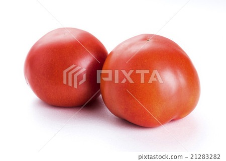 Red tomato on a white background 21283282